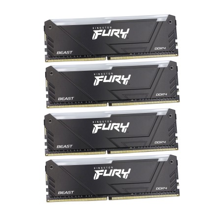 Оперативная память Kingston FURY Beast Black RGB (KF432C16BB2AK4/32) 32 ГБ черный