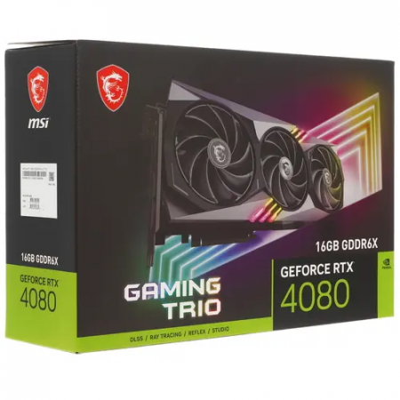 Видеокарта MSI GeForce RTX 4080 GAMING TRIO (RTX 4080 16GB GAMING TRIO) черный