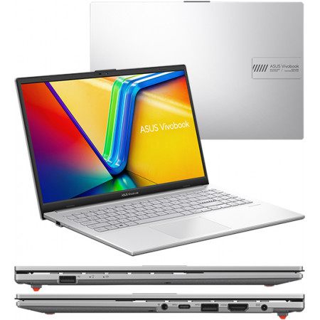 15.6" Ноутбук ASUS VivoBook Go 15 E1504FA-BQ008 (90NB0ZR1-M016M0) серебристый