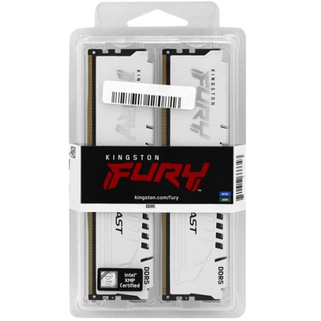 Оперативная память Kingston FURY Beast White (KF560C40BWK2-32) 32 ГБ белый