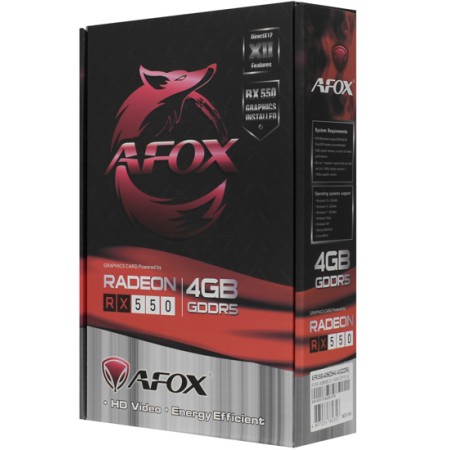 Видеокарта Afox RX 550 (AFRX550-4096D5H4-V4) 4 Гб черный