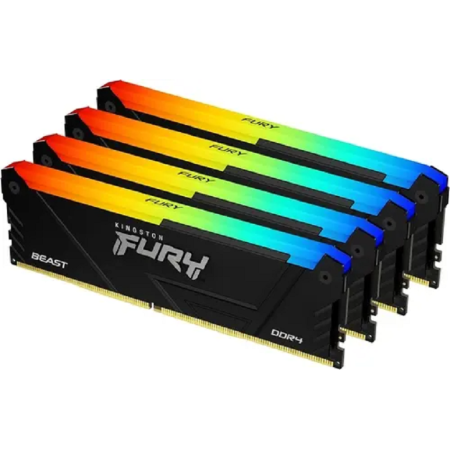 Оперативная память Kingston FURY Beast Black RGB (KF432C16BB2AK4/128) 128 ГБ черный