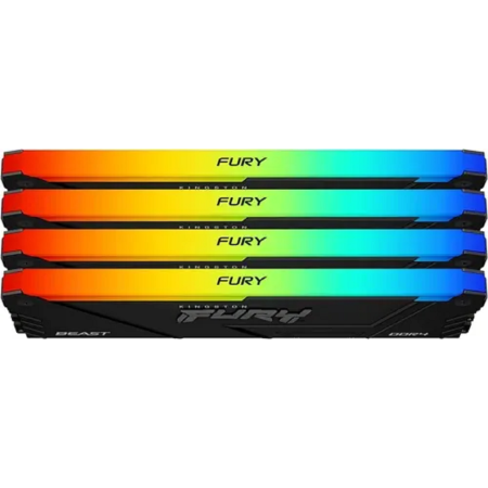 Оперативная память Kingston FURY Beast Black RGB (KF432C16BB2AK4/128) 128 ГБ черный
