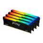 Оперативная память Kingston FURY Beast Black RGB (KF436C17BB2AK4/32) 32 ГБ черный