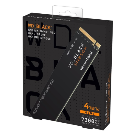 4 ТБ SSD диск Western Digital Black SN850X (WDS400T2X0E) черный