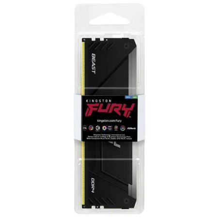 Оперативная память Kingston FURY Beast Black RGB (KF432C16BB2A/32) 32 ГБ черный