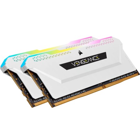 Оперативная память Corsair Vengeance RGB PRO (CMW32GX4M2E3200C16W) 32 ГБ белый