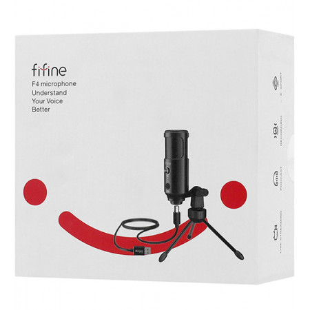 Микрофон Fifine F4 черный