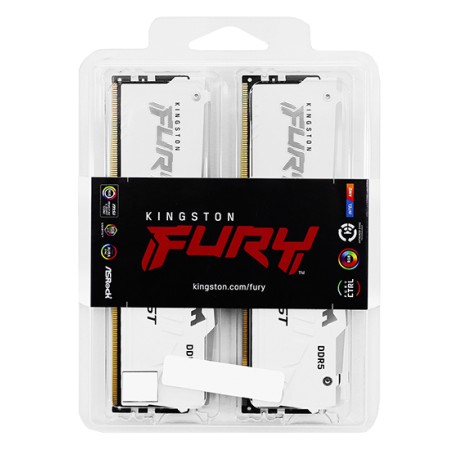 Оперативная память Kingston Fury Beast RGB (KF556C36BWEAK2-32) 32 ГБ белый
