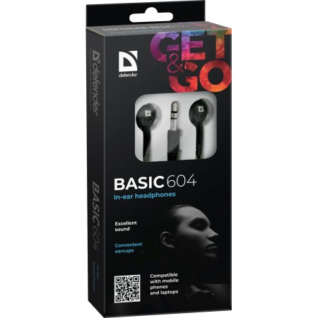 Наушники Defender Basic 604 (63604) черный