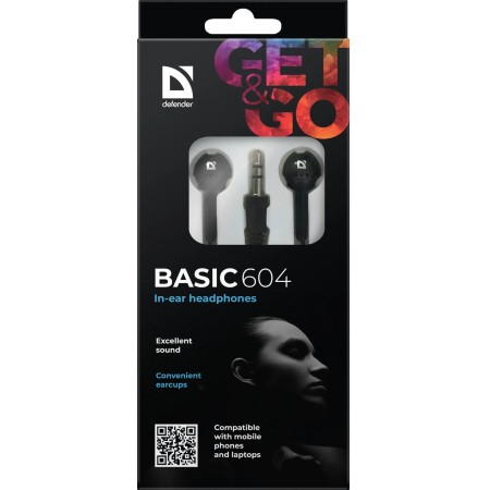 Наушники Defender Basic 604 (63604) черный