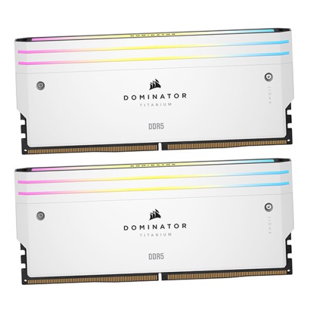 Оперативная память Corsair Dominator Titanium RGB (CMP32GX5M2B6000C30W) 32 ГБ белый