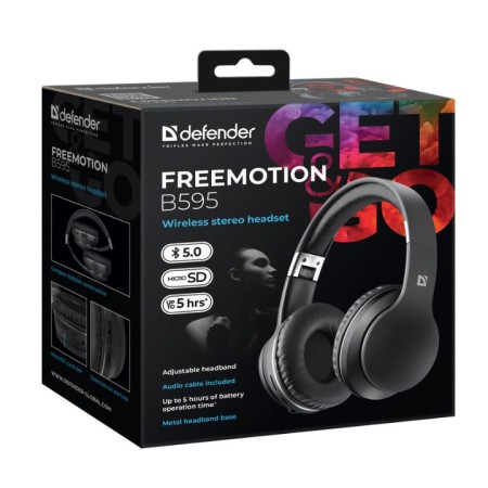 Наушники Defender FreeMotion B595 (63595) черный