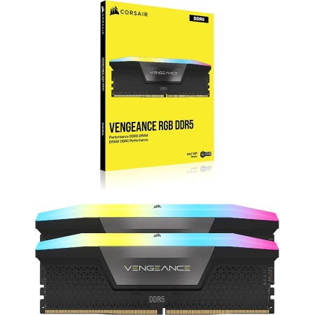 Оперативная память Corsair Vengeance RGB (CMH32GX5M2B6400C36) 32 ГБ черный