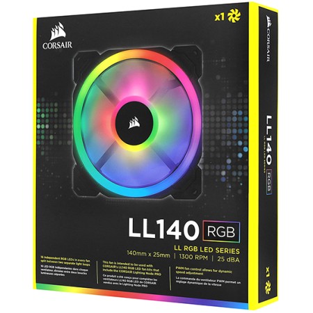 Вентилятор Corsair LL140 RGB LED (CO-9050073-WW) черный