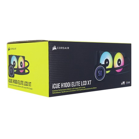 Система водяного охлаждения Corsair H100i ELITE LCD XT Display (CW-9060074-WW) черный