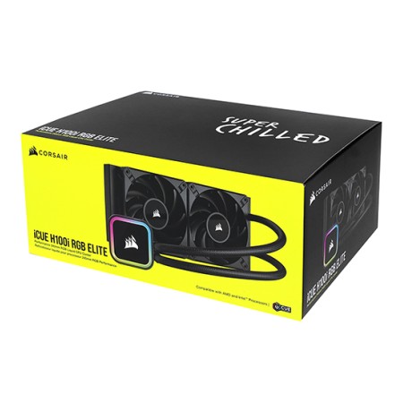 Система водяного охлаждения Corsair H100i RGB ELITE (CW-9060058-WW) черный