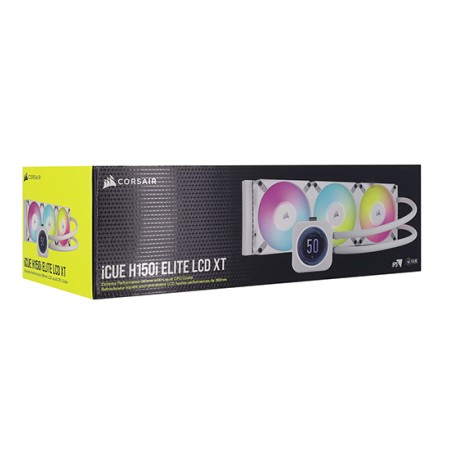 Система водяного охлаждения Corsair H150i ELITE LCD XT Display (CW-9060077-WW) белый
