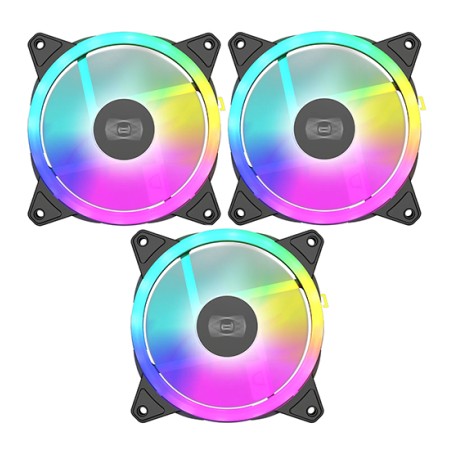 Комплект вентиляторов PCCOOLER F3 T120 ARGB 3 IN 1 BK 3 шт черный