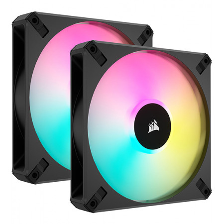 Комплект вентиляторов Corsair iCUE AF140 RGB ELITE Dual pack (CO-9050156-WW) 2 шт черный