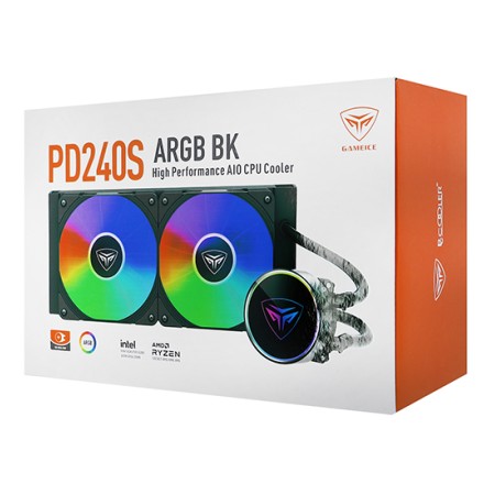 Система водяного охлаждения PCCooler PD240S ARGB BK черный