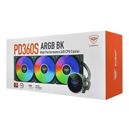 Система водяного охлаждения PCCooler PD360S ARGB BK черный