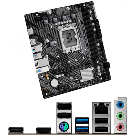 Материнская плата ASRock H610M-H2/M.2 D5 черный