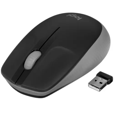 Мышь беспроводная Logitech M190 (910-005906/910-005905) серый/черный
