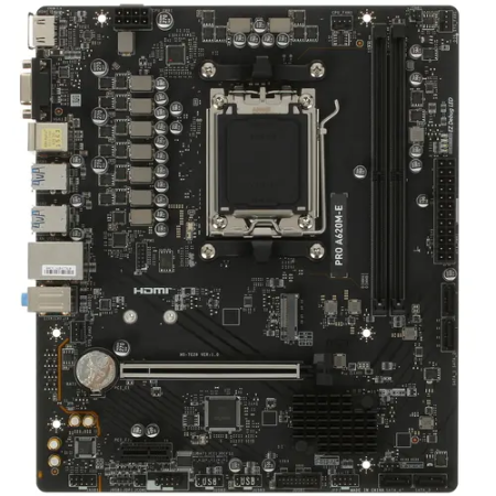 Материнская плата MSI PRO A620M-E черный