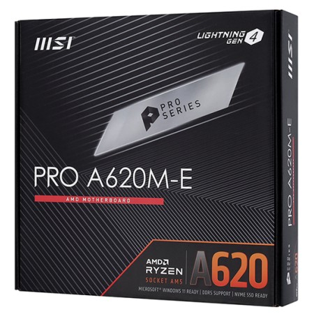 Материнская плата MSI PRO A620M-E черный