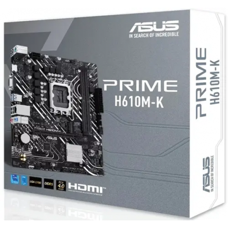 Материнская плата ASUS PRIME H610M-K черный