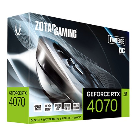 Видеокарта ZOTAC GAMING RTX 4070 Twin Edge OC (ZT-D40700H-10M) черный