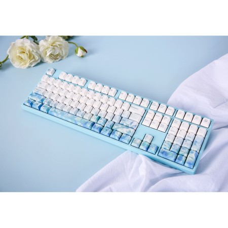 Клавиатура проводная Varmilo Jasmine VA108M Cherry Mx Red (VA108MA048A3A2A06A040) голубой