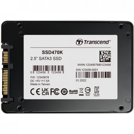 128 ГБ SSD диск Transcend SSD470K-I (TS128GSSD470K-I) черный