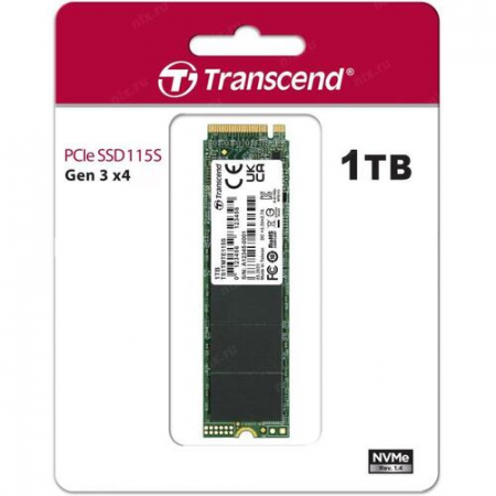 1 ТБ SSD диск Transcend 115S (TS1TMTE115S) зеленый