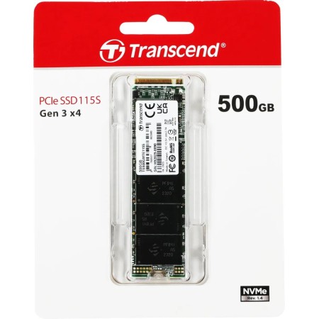 500 ГБ SSD диск Transcend 115S (TS500GMTE115S) зеленый