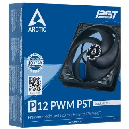 Вентилятор Arctic Cooling P12 PWM PST (ACFAN00120A) черный