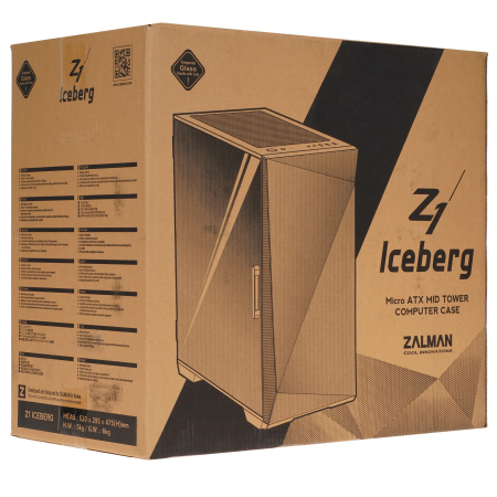 Корпус Zalman Z1 Iceberg (Z1 Iceberg Black) черный