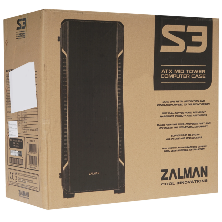 Корпус Zalman S3 черный