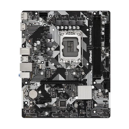 Материнская плата ASRock B760M-H/M.2 черный