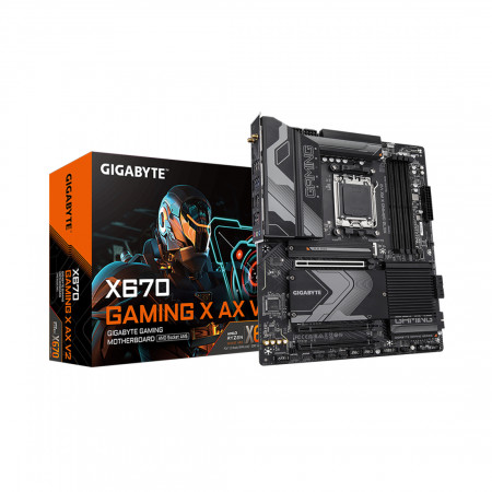 Материнская плата Gigabyte X670 GAMING X AX V2 черный