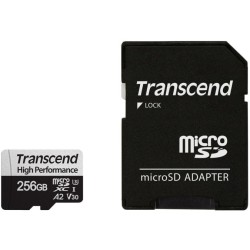 256 ГБ Карта памяти Transcend 340S microSDXC (TS256GUSD340S) черный + адаптер