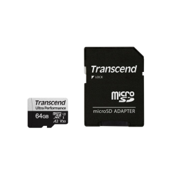 64 ГБ Карта памяти Transcend 340S microSDXC (TS64GUSD340S) черный + адаптер