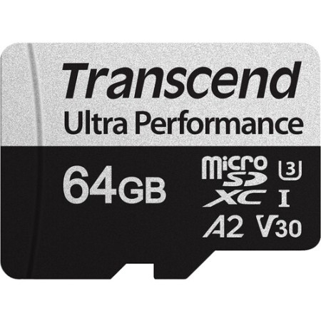 64 ГБ Карта памяти Transcend USD340S microSDXC (TS64GUSD340S) + адаптер черный