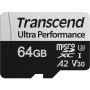 64 ГБ Карта памяти Transcend USD340S microSDXC (TS64GUSD340S) + адаптер черный