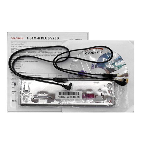 Материнская плата Colorful H81M-K PLUS V23B черный