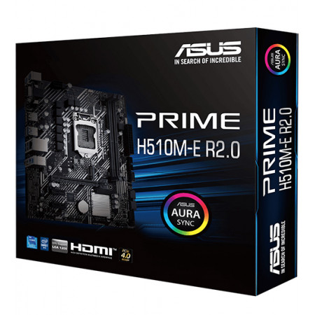 Материнская плата ASUS PRIME H510M-E R2.0 черный