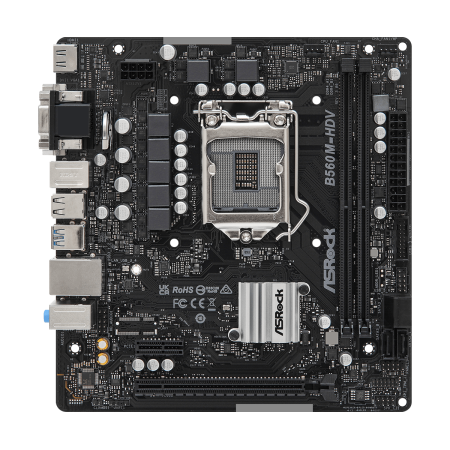 Материнская плата ASRock B560M-HDV R3.0 черный
