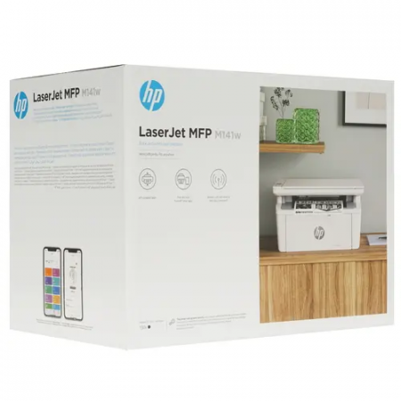 МФУ лазерное HP LaserJet M141W (7MD74A) белый