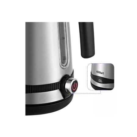 Электрический чайник Kitfort КТ-6121-5 серебристый